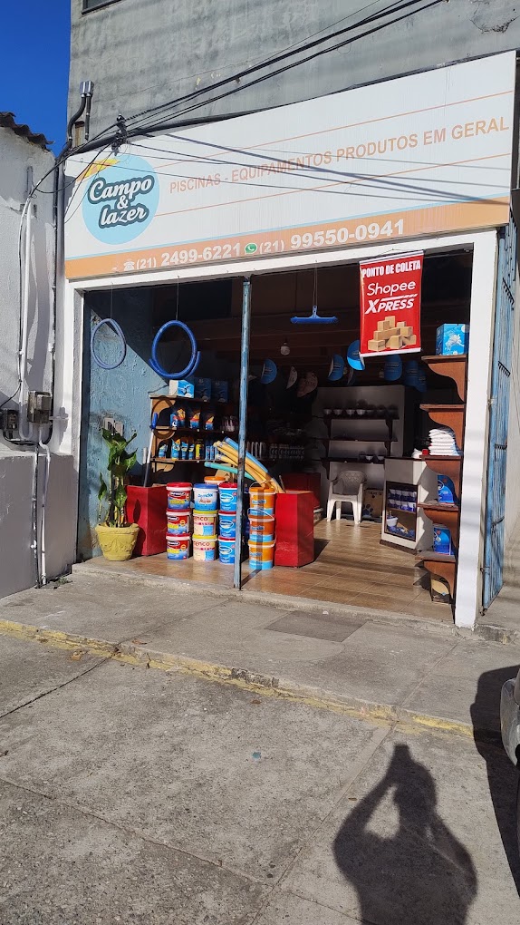 Fachada da loja Campo & Lazer em Campo Grande, RJ